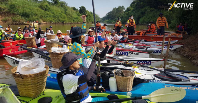 เริ่มแล้ว! พายเรือเพื่อบางปะกง ชวนคนไทยเลิกทิ้งขยะลงแม่น้ำ