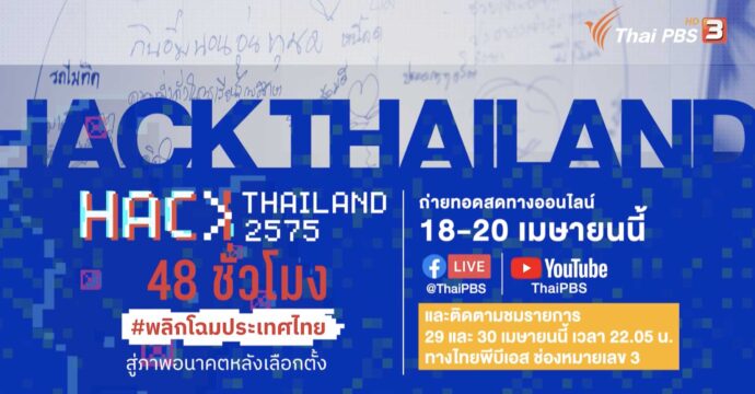 ‘โจทย์ใหญ่ประเทศไทย’  กับ ’12 นโยบาย’ ที่ประชาชนขอร่วมแก้ l Hack Thailand 2575