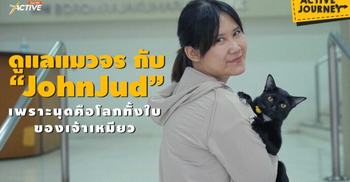 ดูแลแมวจร กับ “JohnJud” เพราะนุดคือโลกทั้งใบของเจ้าเหมียว