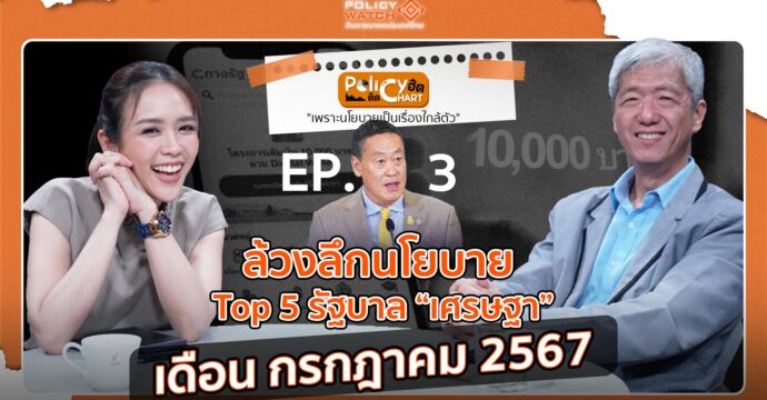 EP.3 ล้วงลึกนโยบาย รัฐบาลเศรษฐา เดือน กรกฎาคม 2567