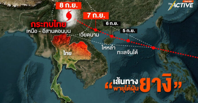 ซูเปอร์ไต้ฝุ่นยางิ รุนแรงที่สุดของเอเชีย และเป็นอันดับ 2 ของโลก